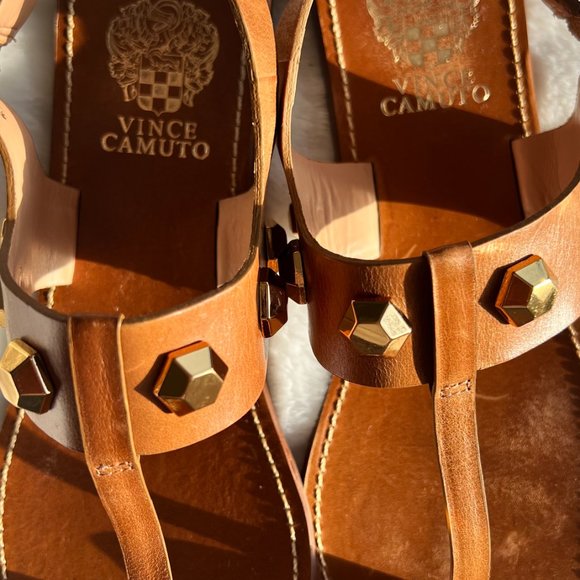 Vince Camuto Womens Dailette Leather Ankle Strap Thong Sandals - Picture 10 of 15